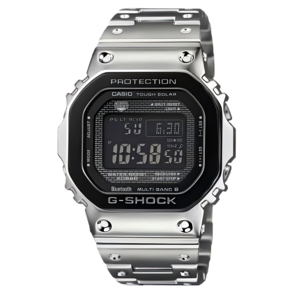 JDM OCT WATCH ★Casio G-SHOCK ซีรีส์ดิจิตอลพลังงานแสงอาทิตย์โลหะสำหรับผู้ชาย GMW-B5000BT-1JF《U》
