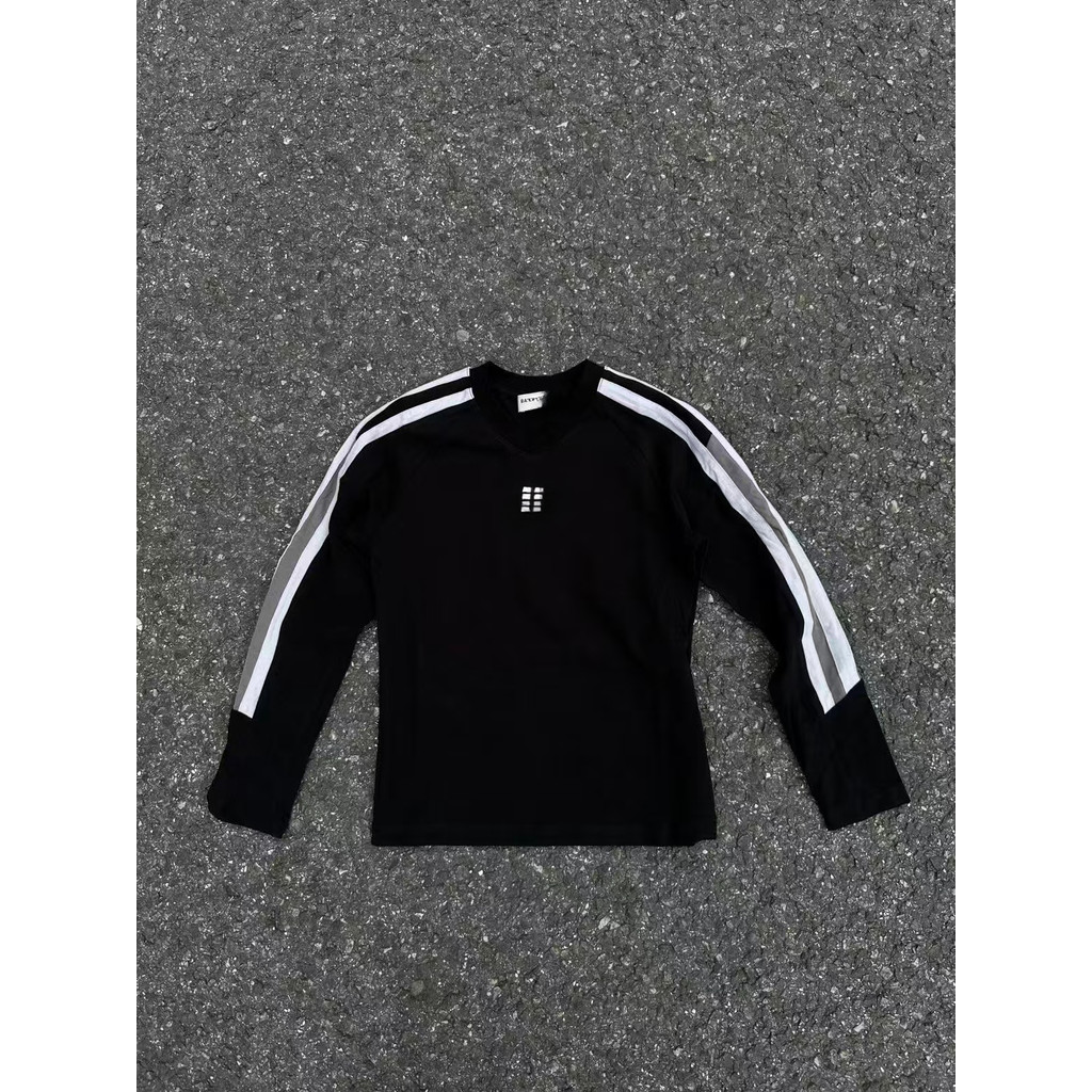 Ba22fw sport กางเกงรัดรูปปักลาย Patchwork แขนยาว