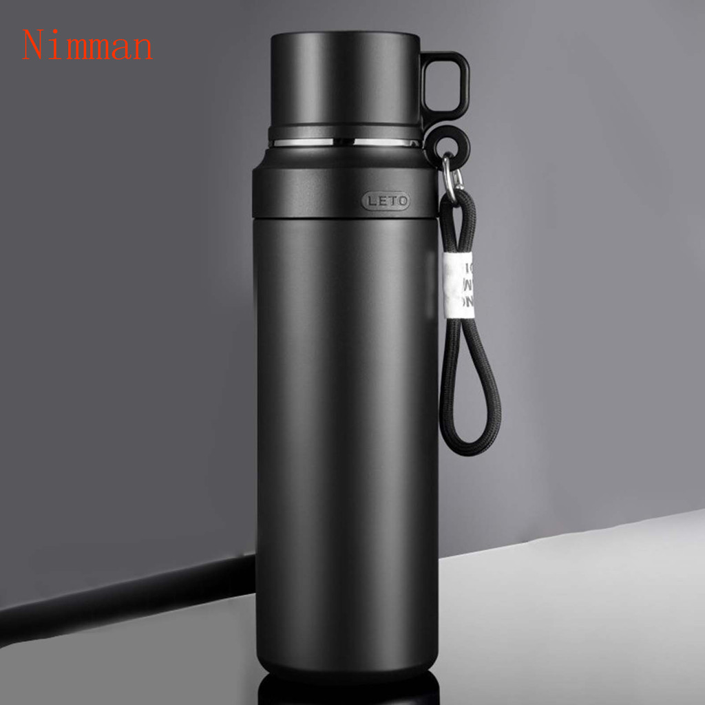 【ได้รับใน 1-3 วัน 🔥】กระติกเก็บอุณหภูมิสแตนเลส 316 ความจุ 800/1000ml เก็บร้อน-เย็น 48 ชม. ฝาปิด 2-in-1 มีตะแกรงชงชา