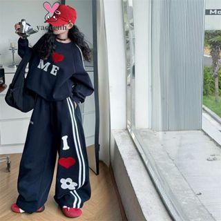 ชุดกีฬาสำหรับเด็กหญิง ไซส์ 120-170 ซม. ลายแฟชั่น ฤดูใบไม้ผลิ…