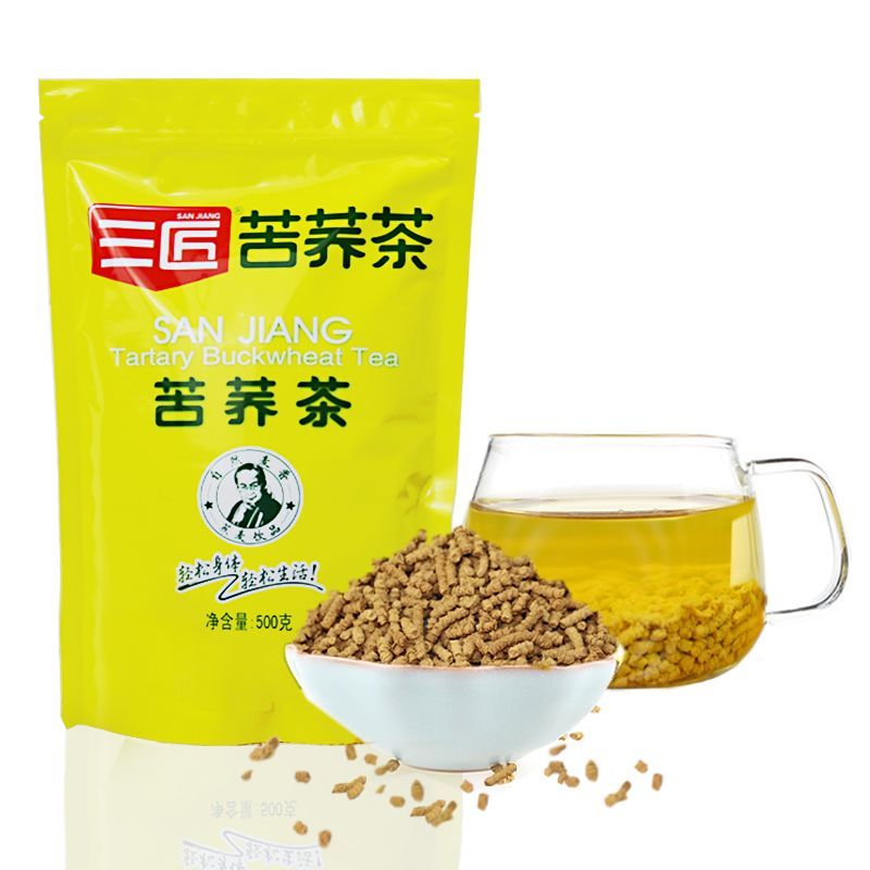 2025 สินค้าใหม่ Sanjiang Tartary Buckwheat Tea 500g Xichang Daliangshan ชาบัควีททาร์ทารีสีดํา ชาสมุน