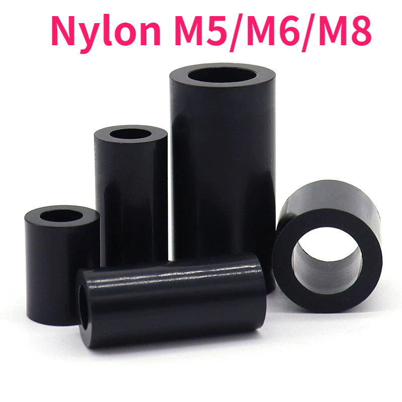 คอลัมน์แยก ABS สีดําผ่านคอลัมน์แขนไนลอน, คอลัมน์แยกฉนวน M5/M6/M8 999-MB-1