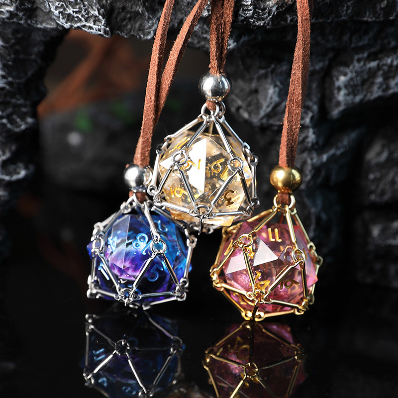 【สุดคุ้ม】ลูกเต๋า Collector's Edition จากเกม Baldur's Gate | ลูกบอลแก้ว D20 ตากระดุกได้+ตาข่ายกันชน | ของตกแต่งบอร์ดเกม - รูปที่ 2