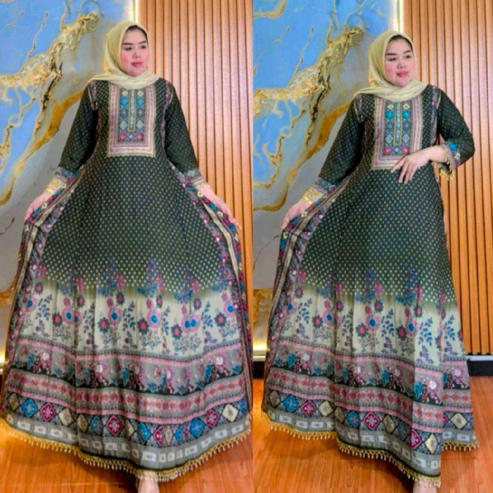 Hindi Veyra Rayon Premium Gamis ทุกขนาด – กระเป๋าคาดเอวเท่ๆ แขนยาว และโมเดิร์น