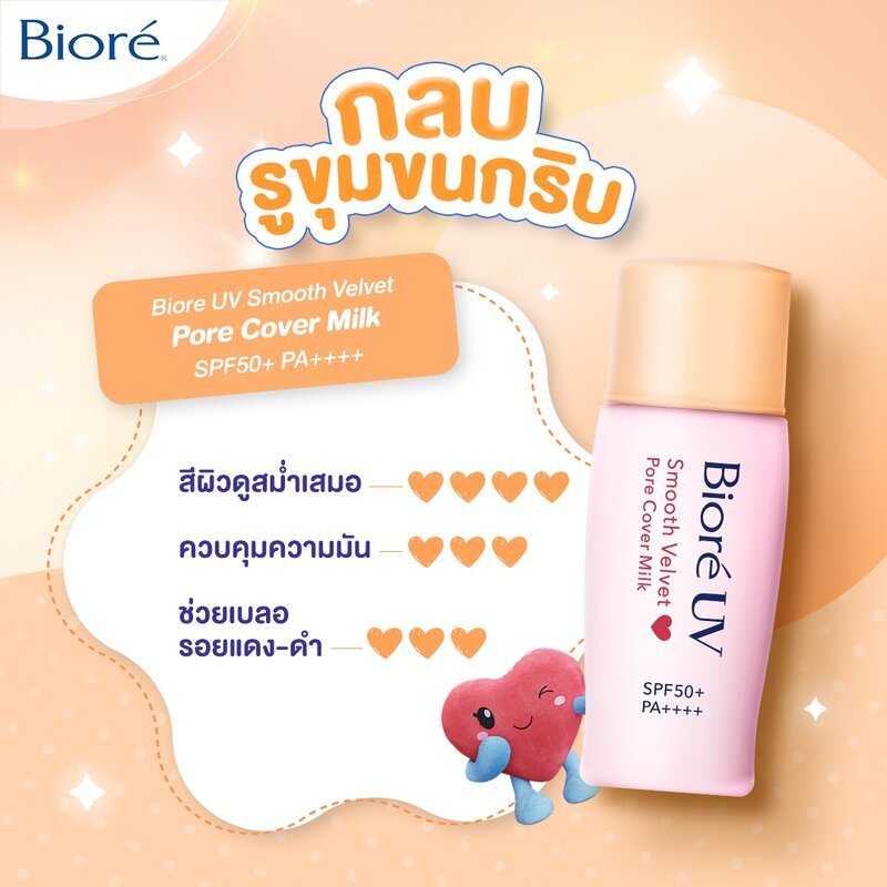 Biore UV บิโอเร กันแดดสำหรับผิวหน้า 30ml (CC Milk/Bright Face/Perfect Face) รูปที่ 3