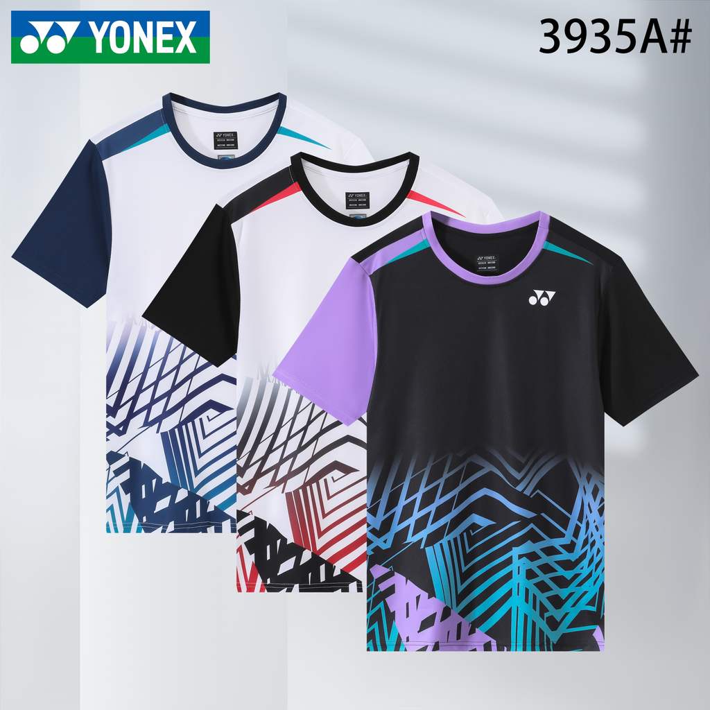 เสื้อกีฬาแห้งเร็วและระบายอากาศได้ดี - เสื้อท็อปแขนสั้นน้ําหนักเบาสําหรับฝึกซ้อมกีฬาแบดมินตันเทนนิสสวมใส่ทุกวัน | Unisex ผู้ชายผู้หญิง | ชาย&หญิง รุ่น 3935