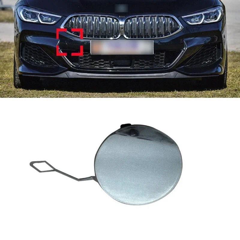 Auto ด้านหน้ากันชน Tow Hook Cap ไม่มีสีสําหรับ BMW 8 Series 840i M850i M Sport 2018 2019 2020 2021 2