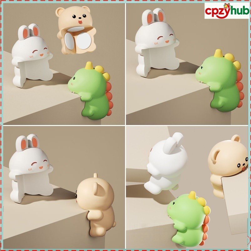 ตัวป้องกันมุมกระต่ายไดโนเสาร์น่ารักป้องกันการชนกันมุมตู้อุปกรณ์บ้าน
