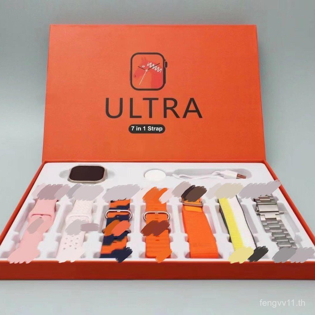 Ultra 7in1 strap สมาร์ทสวมใส่นาฬิกา Heart Rate Pedometer Call Health Reminder กีฬา S9