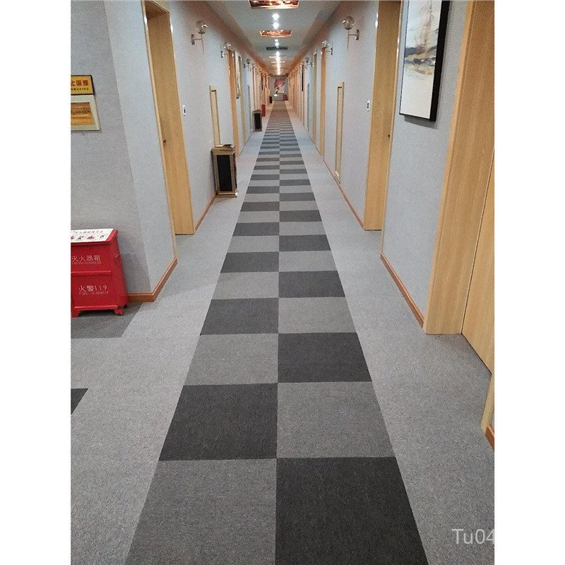 Simple Stitching Pure Color Chemical Fiber Square Carpet @ Writing Studio Office Modern AZXV