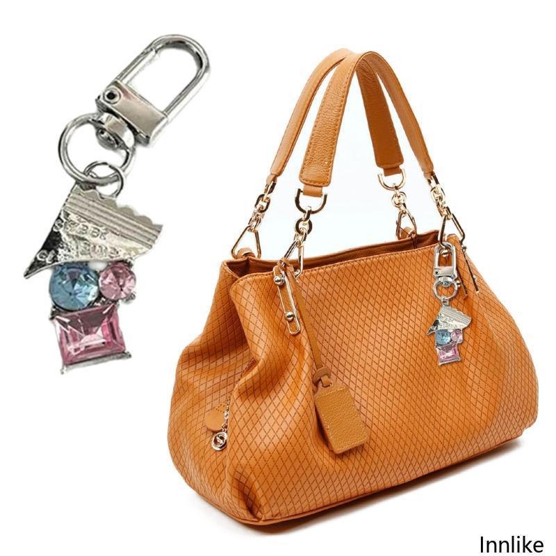 INN จี้โลหะพวงกุญแจ Hip-Hop Punk สไตล์ Keyrings สีสันโทรศัพท์ Lanyard Stylish กระเป๋าสตางค์เครื่องปร