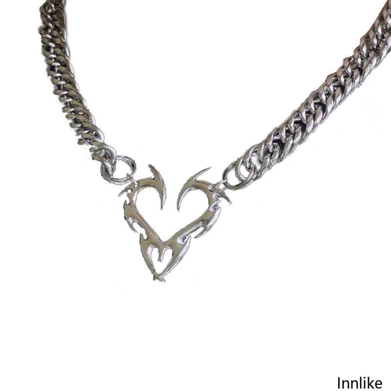INN Flame Totems สร้อยคอแบบคลาวิคูล สไตล์ STREETWEAR HIP HOP เครื่องประดับแฟชั่น