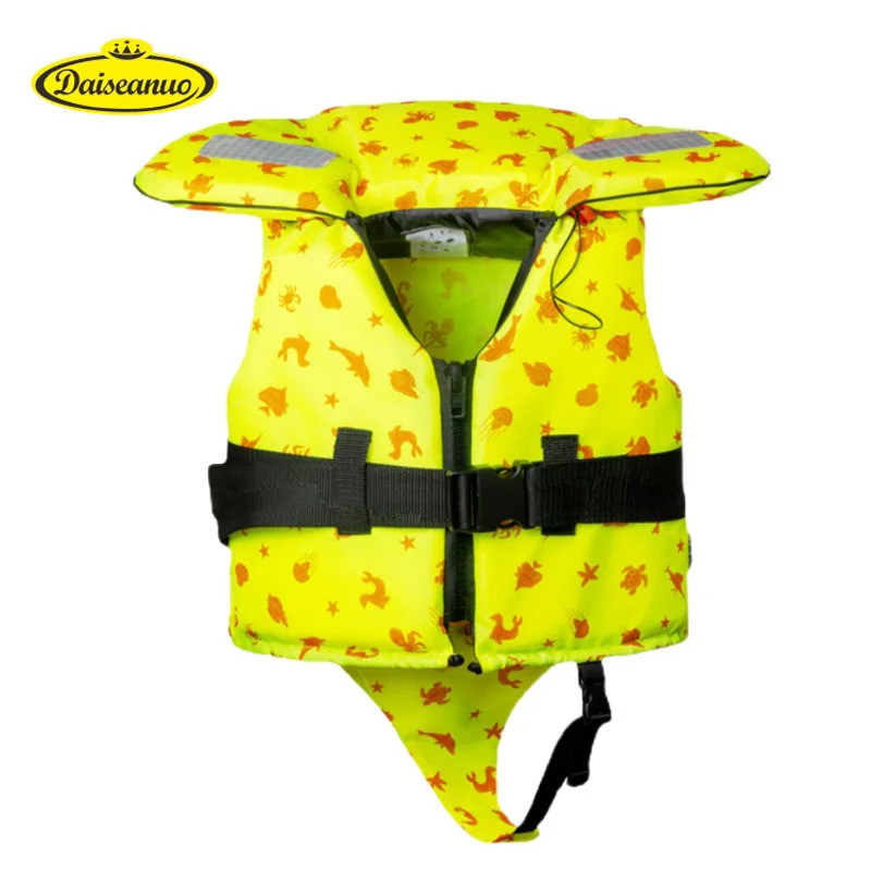 Daisanuo เสื้อกั๊กว่ายน้ําเด็กเด็กวัยหัดเดินลอยเสื้อชูชีพว่ายน้ําสําหรับ 30-50lbs ลอยตัว 75n ทารกเทร
