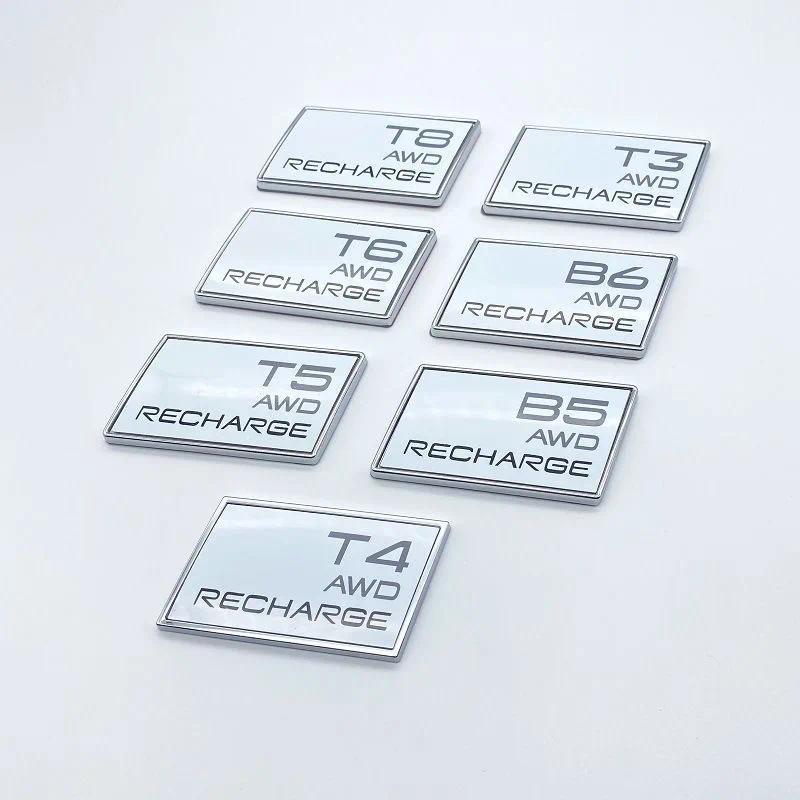 ใช้ได้กับ Volvo XC90XC60 XC40 ด้านหลังดัดแปลงโล่ติดฉลาก B5 B6 T3 T5 T4 T6 T8 ส่วนบุคคล badge trunk ส