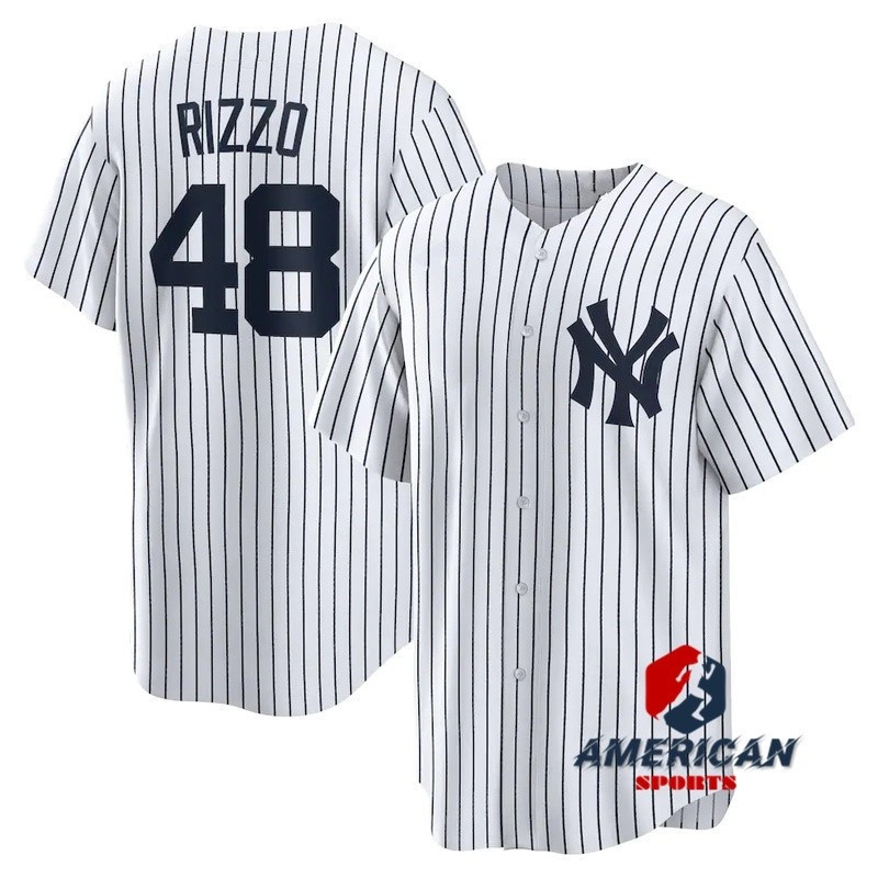 KK Men MLB New York Yankees Anthony Rizzo White Home Baseball Jersey