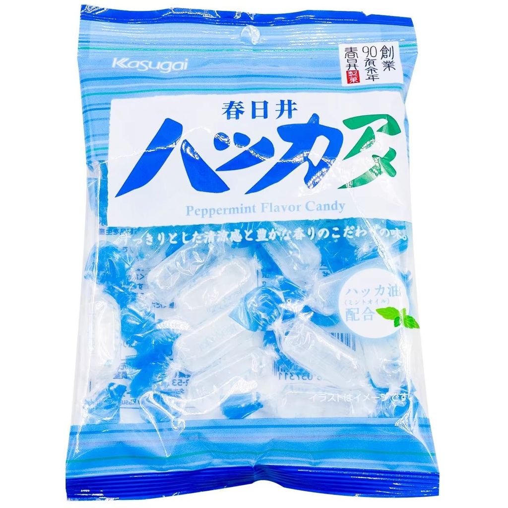 นําเข้า Kasugai Crystal Candy Mint Candy ลูกอมแข็ง Cool Throat Candy Mint Wedding Candy Snacks202511