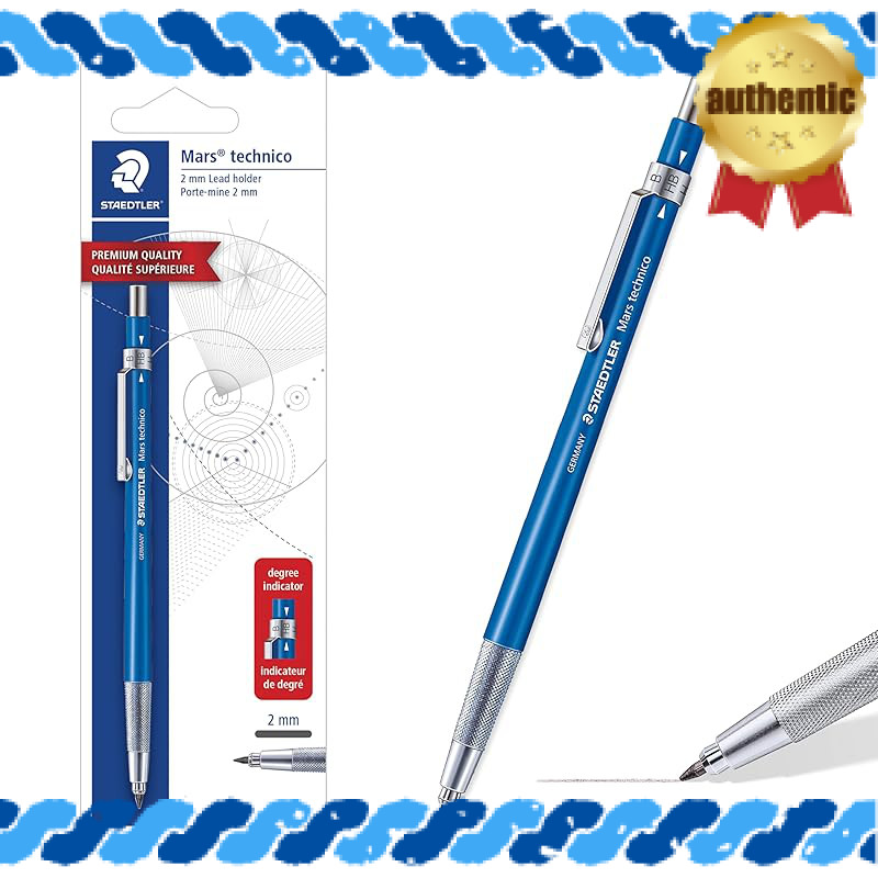 Mars Technico lead holder, 2 mm lead, blue 1-PACK