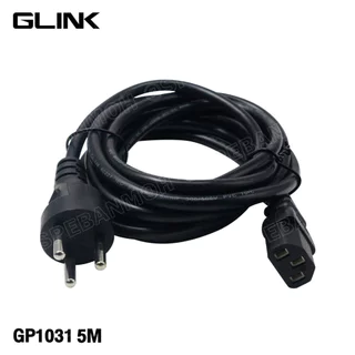 [ 1 เส้น ] GP1031 สายไฟ AC 3ขากลม ขากลม Glink มาตรฐาน มอก. 3C x 0.75 sq.mm 10A 250V สายไฟ AC 3ขา กลม Glink 10แอมป์ TI...
