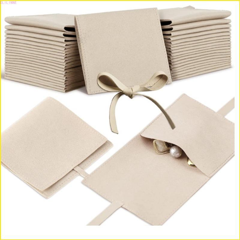 CLI Jewellery Organizer กระเป๋าไมโครไฟเบอร์ สำหรับเก็บและจัดเรียงเครื่องประดับ