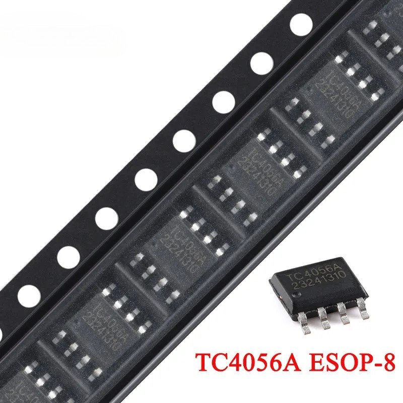 100 ชิ้น/1 ชิ้น TC4056A ESOP-8 TC4056 4056 4056A SOP8 1A Linear แบตเตอรี่ลิเธียมชาร์จ IC ใช้งานร่วมก