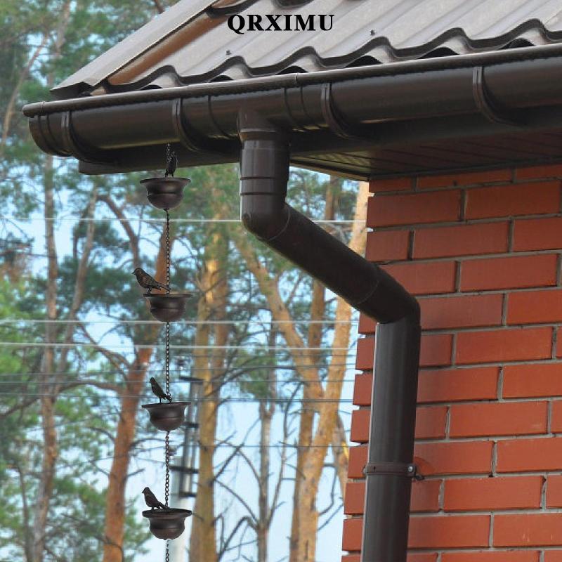 [มีสินค้าพร้อมส่ง] Bird Rain Gutter Chain Rainwater Catcher Chain Functional Replacement for Downspouts for Eaves Draining Garden Yard Outdoor