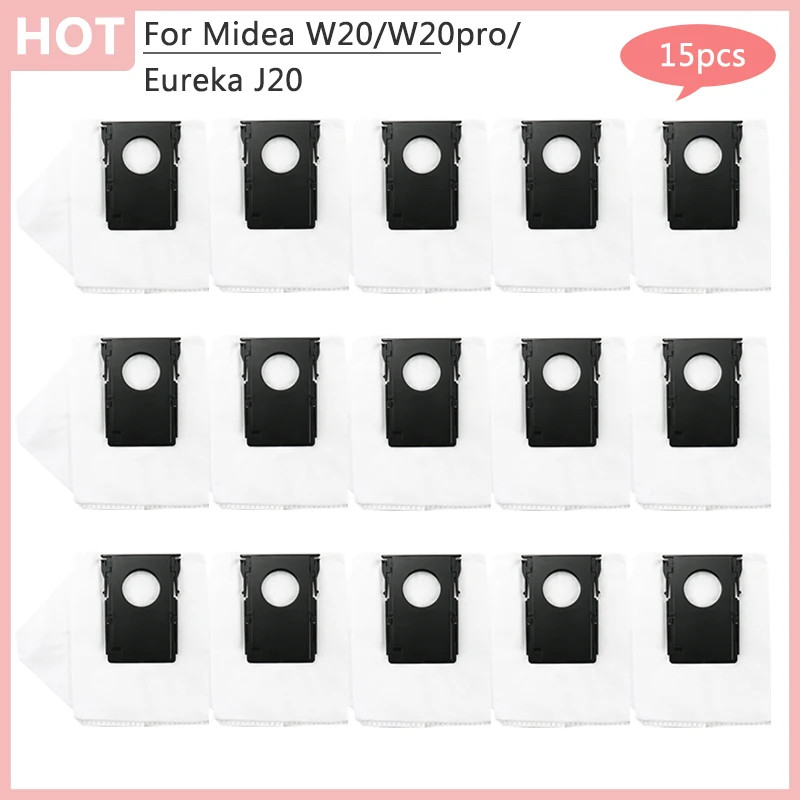 สําหรับ Midea W20 W20pro Eureka J20 อะไหล่ถุงเก็บฝุ่น Sweeping Machine หุ่นยนต์เครื่องดูดฝุ่นถังขยะก