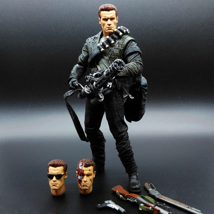 T2 Terminator รูป Future Warrior 6 T800 T1000 Arnold Action Figure ของเล่น 23 ซม.โครงกระดูก
