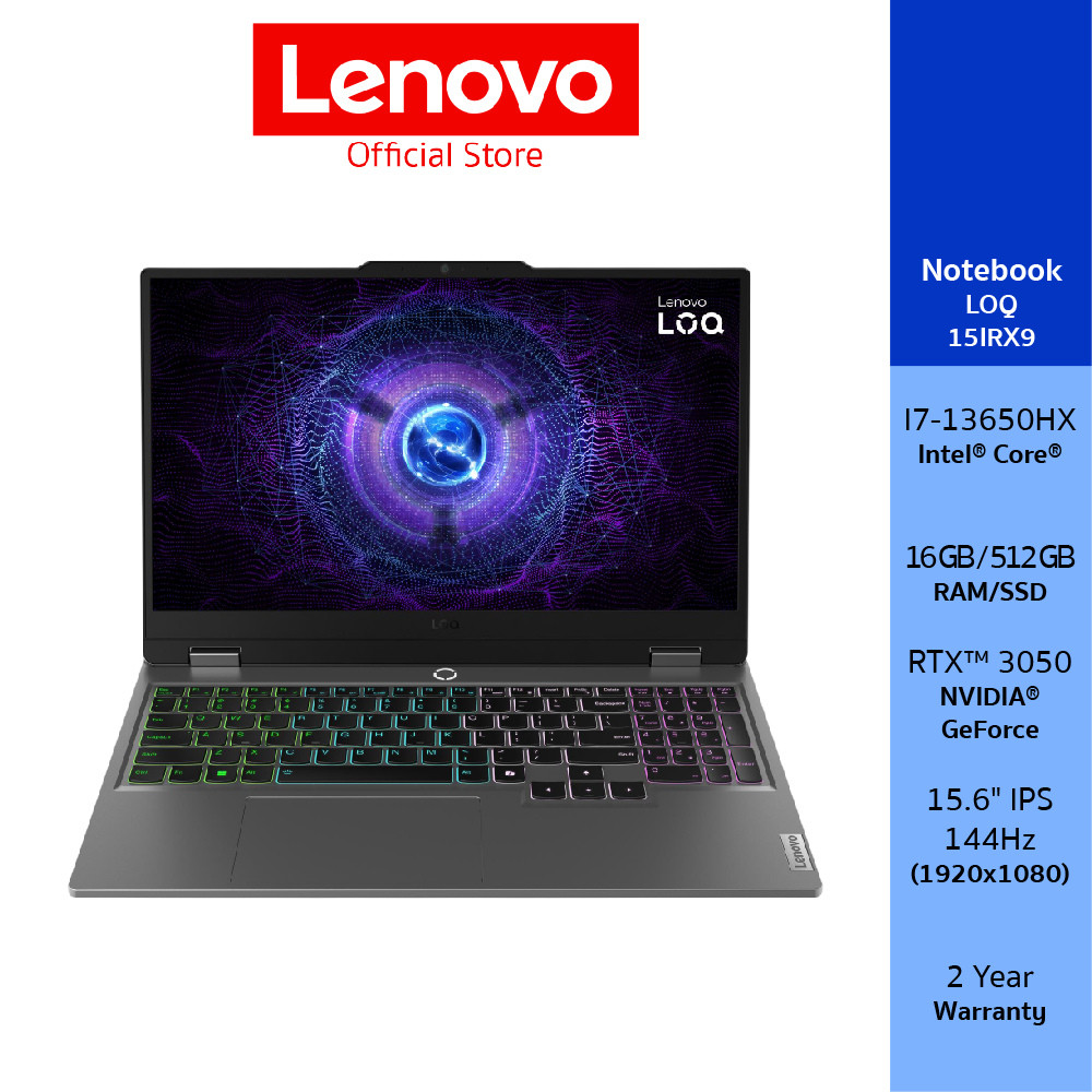 Lenovo LOQ 15IRX9(83DV019YTA)Notebook Intel I7-13650HX NVIDIA GeForce RTX 3050 15.6" IPS