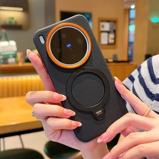 วงเล็บหมุนเคสโทรศัพท์แม่เหล็กสําหรับVivo X300 X200 X100 X100S Pro mini/Ultra X200S X100Sโลหะกรอบฝาครอบป้องกันHigh Endปุ่มโลหะอิสระเปลือก