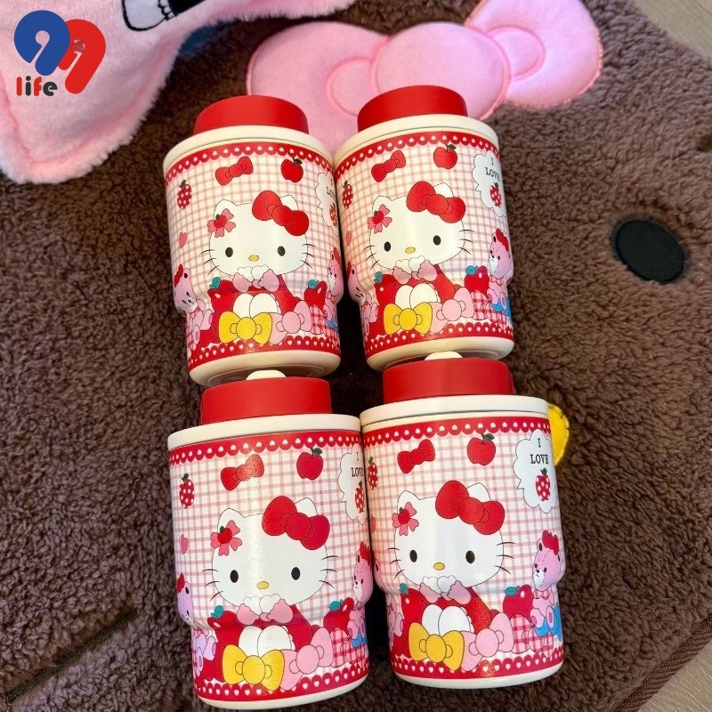 น่ารักแบบพกพาตันถ้วยสแตนเลสฉนวนกันความร้อนเย็นเก็บถ้วยสํานักงาน มีประโยชน์ ถ้วยรถถ้วยกาแฟของขวัญถ้วยน้ํา