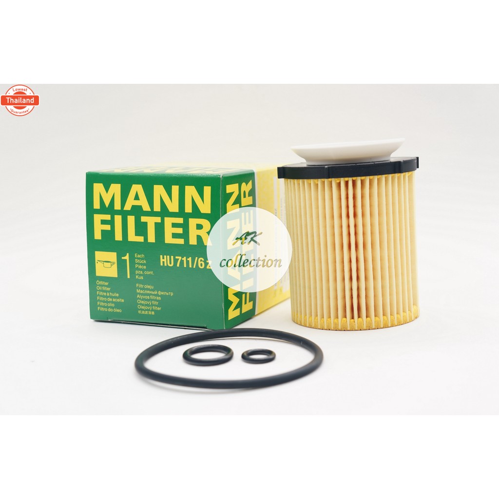 benz กรองน้ำมันเครื่อง ไส้กรองน้ำมันเครื่อง MANN FILTER HU711/6Z เครื่อง M270 M274 รุ่น  W205 W213 W