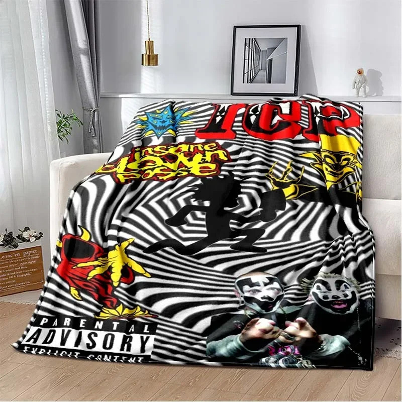 Insane Clown Posse Band ผ้าห่ม Icp Juggalo Faygo Hip Hop Soft Flannel เด็กผ้าห่มอุ่นห้องนอนเตียงโซฟา