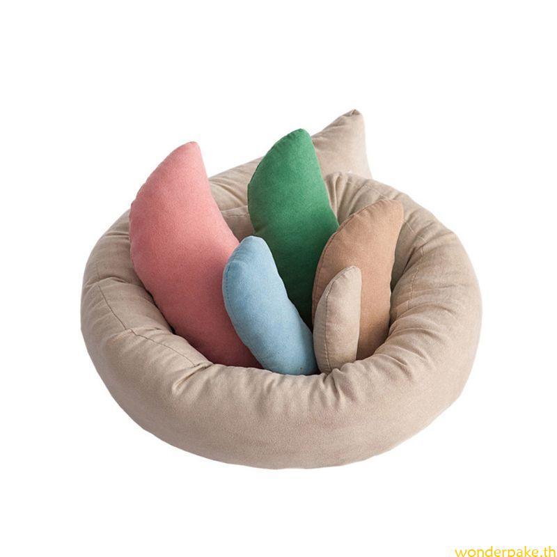 Wonder ทารกแรกเกิดหมอนสําหรับที่นั่งน่ารักวางเบาะ Photo สําหรับทารก 0 ถึง 6 เดือนทารก Vintage Donut 