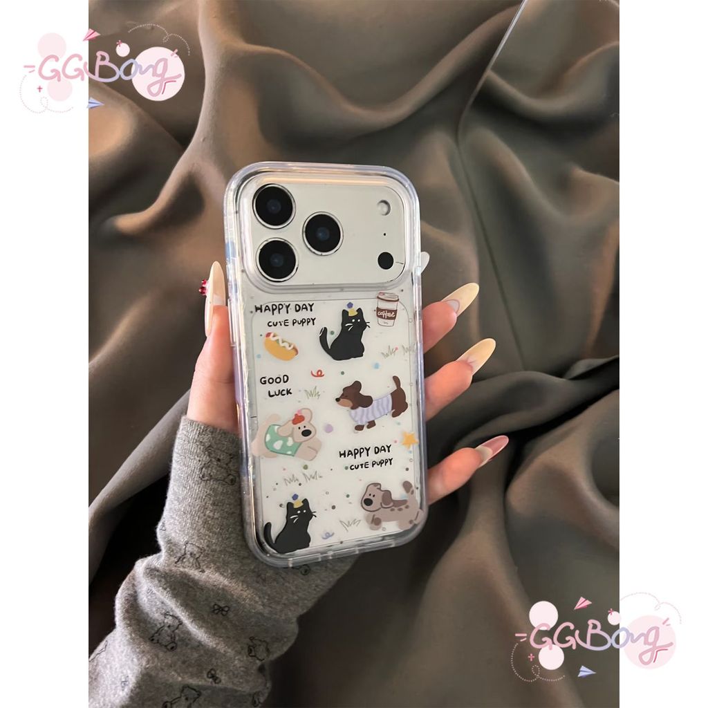 ปกการ์ตูน17 11สำหรับIPhone 17 air 12 15 13 11 16 14 Pro Max X XR XS Max 15 16 7 8 Plus SE เคสลูกสุนัขลายจุดน่ารัก - รูปที่ 6