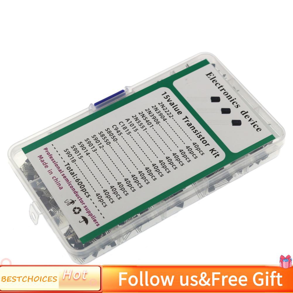 Bestchoices Bestchoices TO-92 ทรานซิสเตอร์ 10 BC337/ BC327/ 2N222/ 2N2907/ 2N3904/ 2N3906/ S8050/ S8