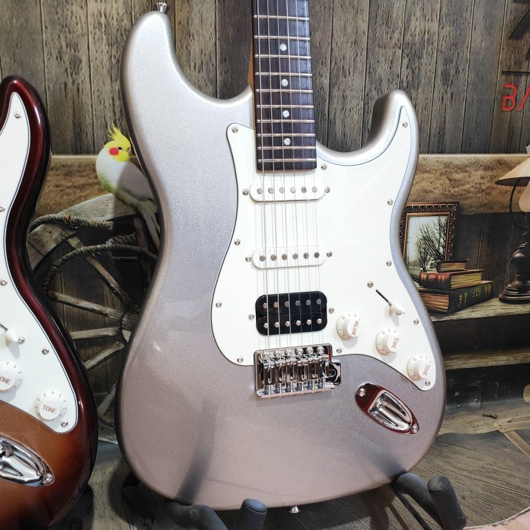 2023 keipro ks100 กีตาร์ไฟฟ้า Mercury Silver Metallic Brown