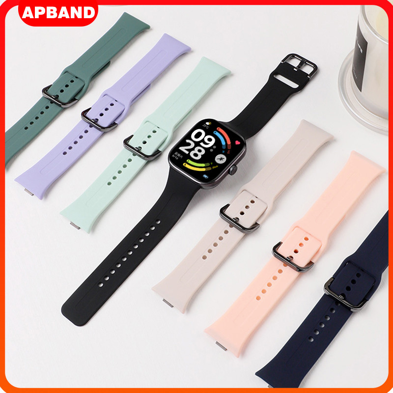 สายซิลิโคน for Redmi Watch 6 5 / 4 / Mi Band 10 9 Pro/8 Pro ปรับกีฬานุ่มเปลี่ยนสายรัดข้อมือยางวงสร้อยข้อมืออุปกรณ์เสริม