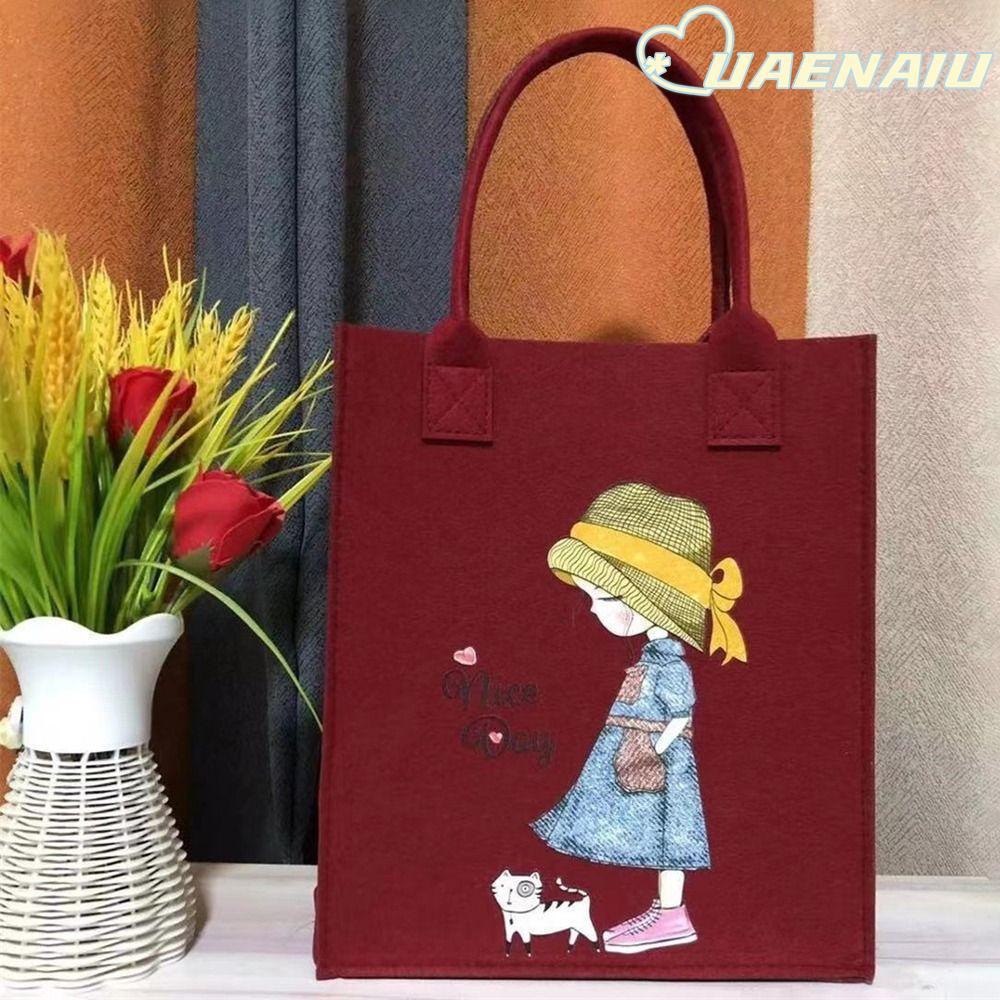 กระเป๋าผ้าสักหลาดยูเอนาสำหรับโทรศัพท์ มัลติฟังก์ชัน สไตล์การ์ตูน ขนาดเล็ก พกพาสะดวก