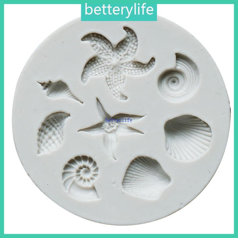 BTF Fondant Moulds ปลาดาว Conch เปลือกหอยรูปร่างของขวัญสําหรับ Baking Lovers สําหรับ Baking Fondant 
