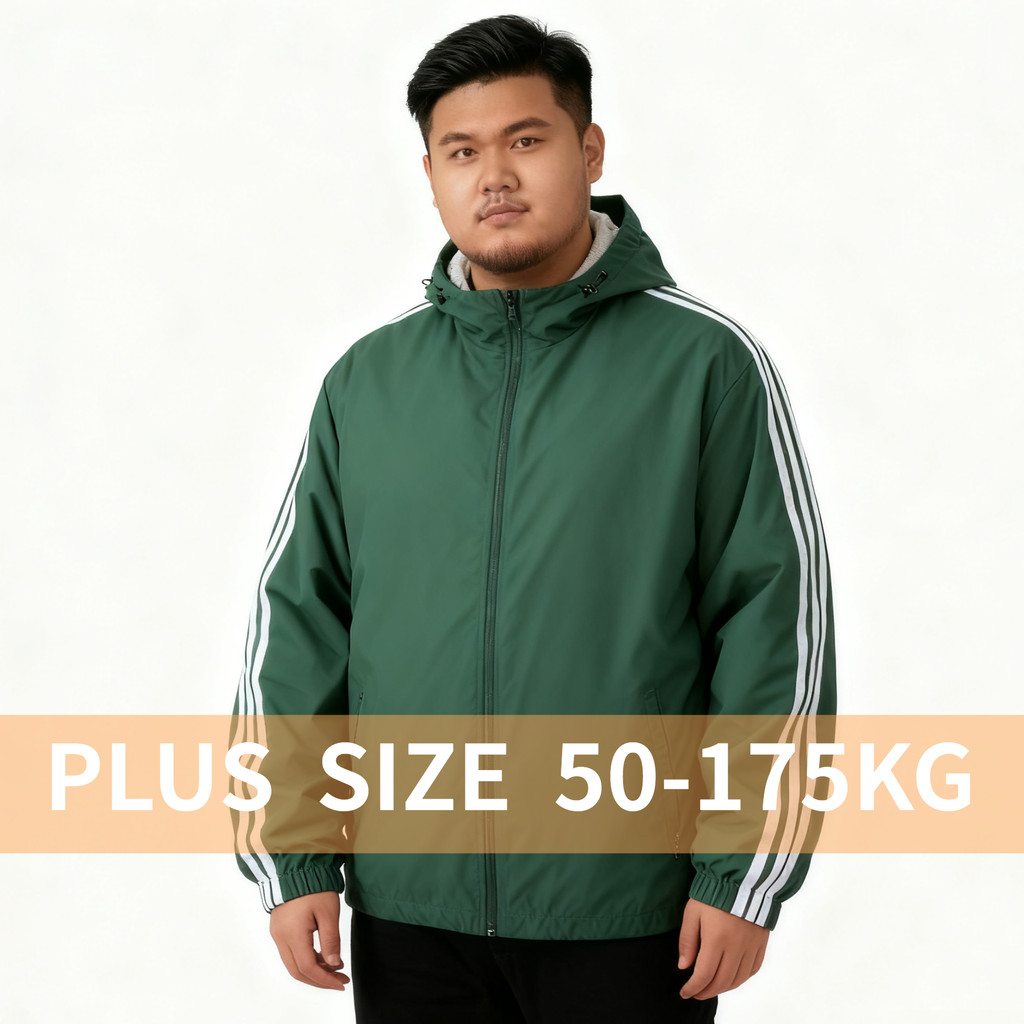 แจ็คเก็ตผู้ชาย oversize กันลมกันน้ํา สีเขียว เหมาะสำหรับเดินป่าและการออกกำลังกลางแจ้ง