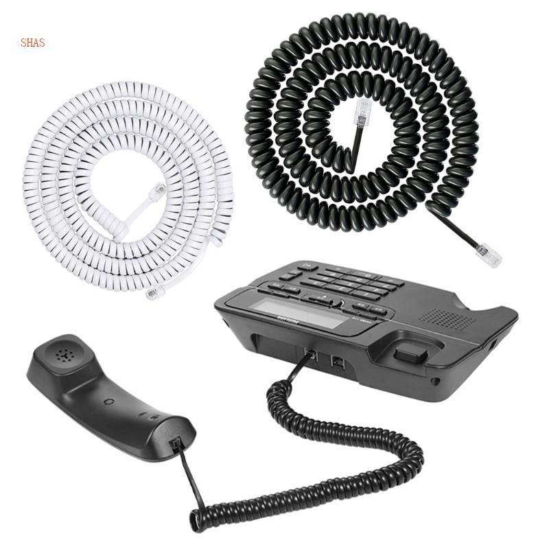 Shas RJ11 RJ9 4P4C โทรศัพท์ HandsetsCord โทรศัพท์สําหรับการสื่อสารที่ชัดเจน