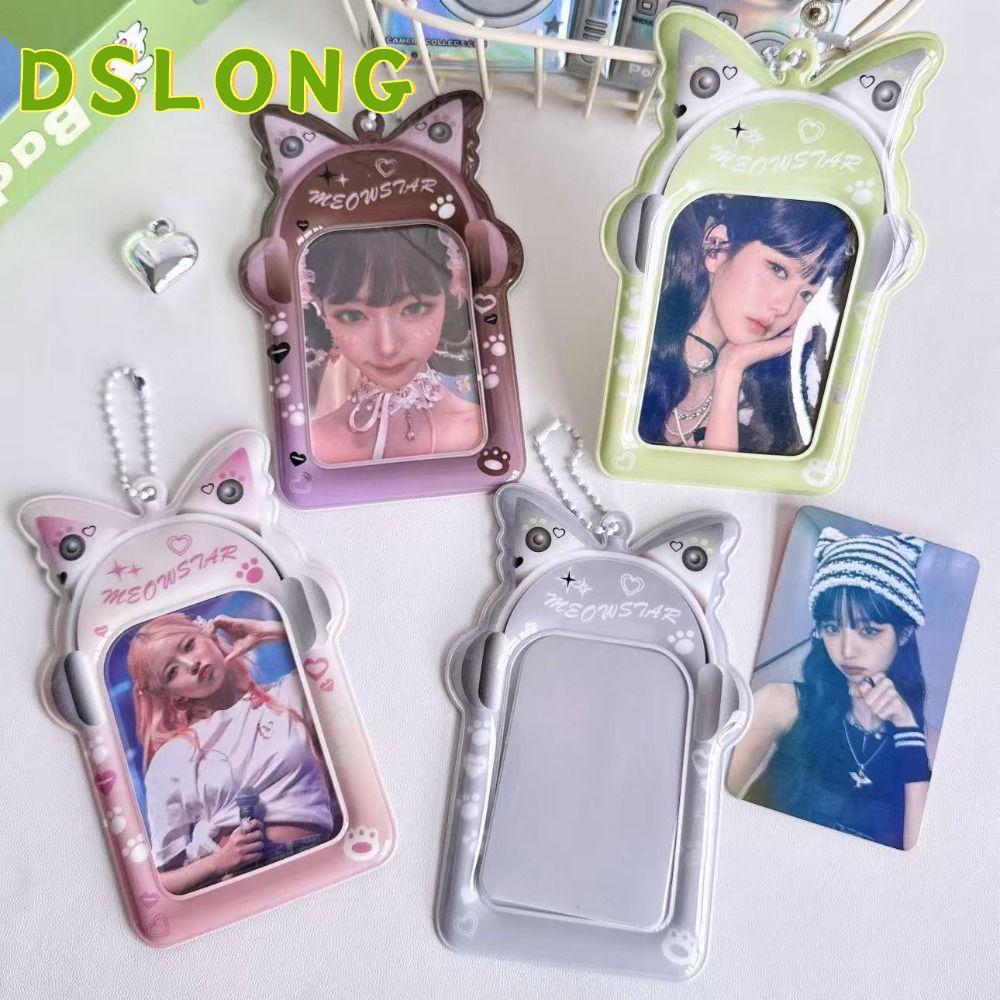 DSLONG ที่ใส่โฟโต้การ์ดDSLON Kpop กรอบรูป PVC ขนาด 3 นิ้ว สำหรับสะสมและแสดงภาพไอดอล