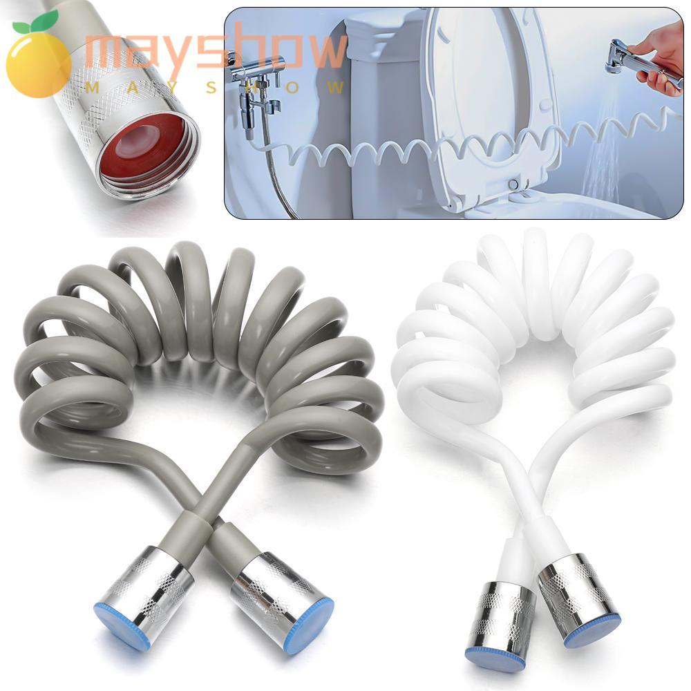 MAYSHOW 1.5/2/3 เมตรฤดูใบไม้ผลิสายฝักบัว Retractable ยืดหยุ่น Anti-wrap อุปกรณ์ห้องน้ําน้ําประปา