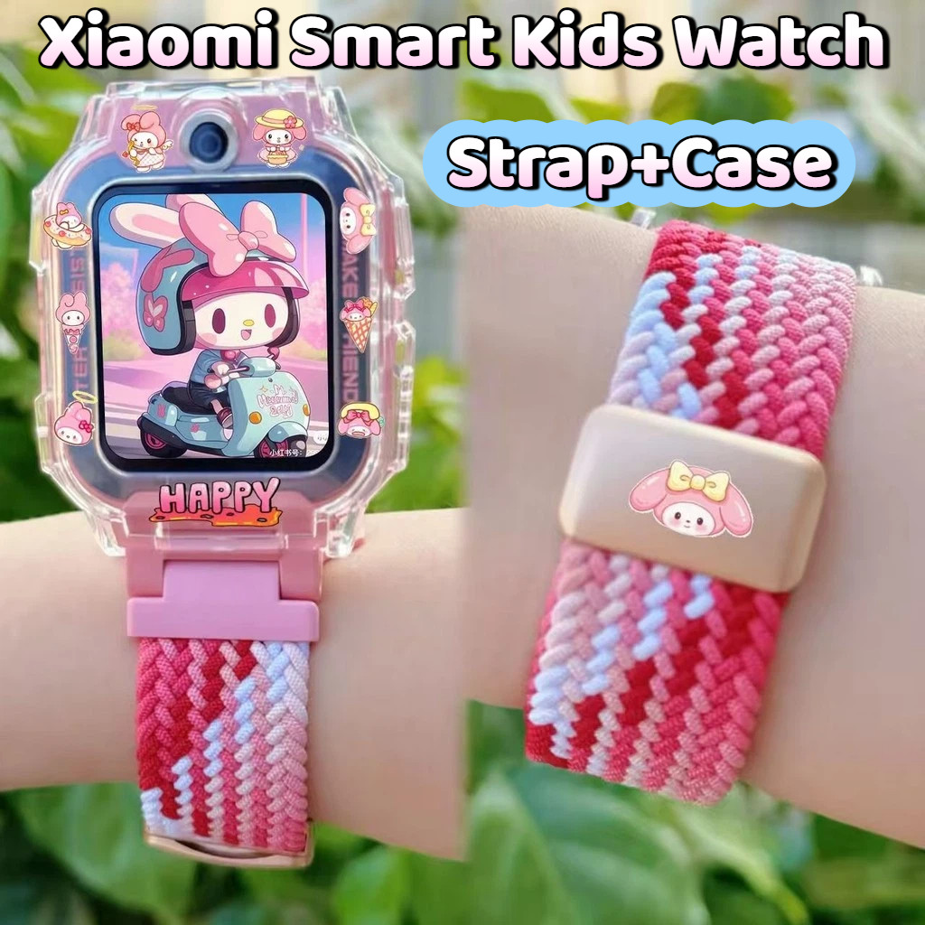[พร้อมสต็อก] สไตล์ใหม่โลหะแม่เหล็กหัวเข็มขัดสายรัด+For Xiaomi Smart Kids Watchการ์ตูนเคสป้องกันเหมาะสําหรับ เสี่ยวหมี่ สมาร์ทเด็กสายนาฬิกาเหมาะสําหรับ เสี่ยวหมี่ สมาร์ทเด็กนาฬิกาเคส