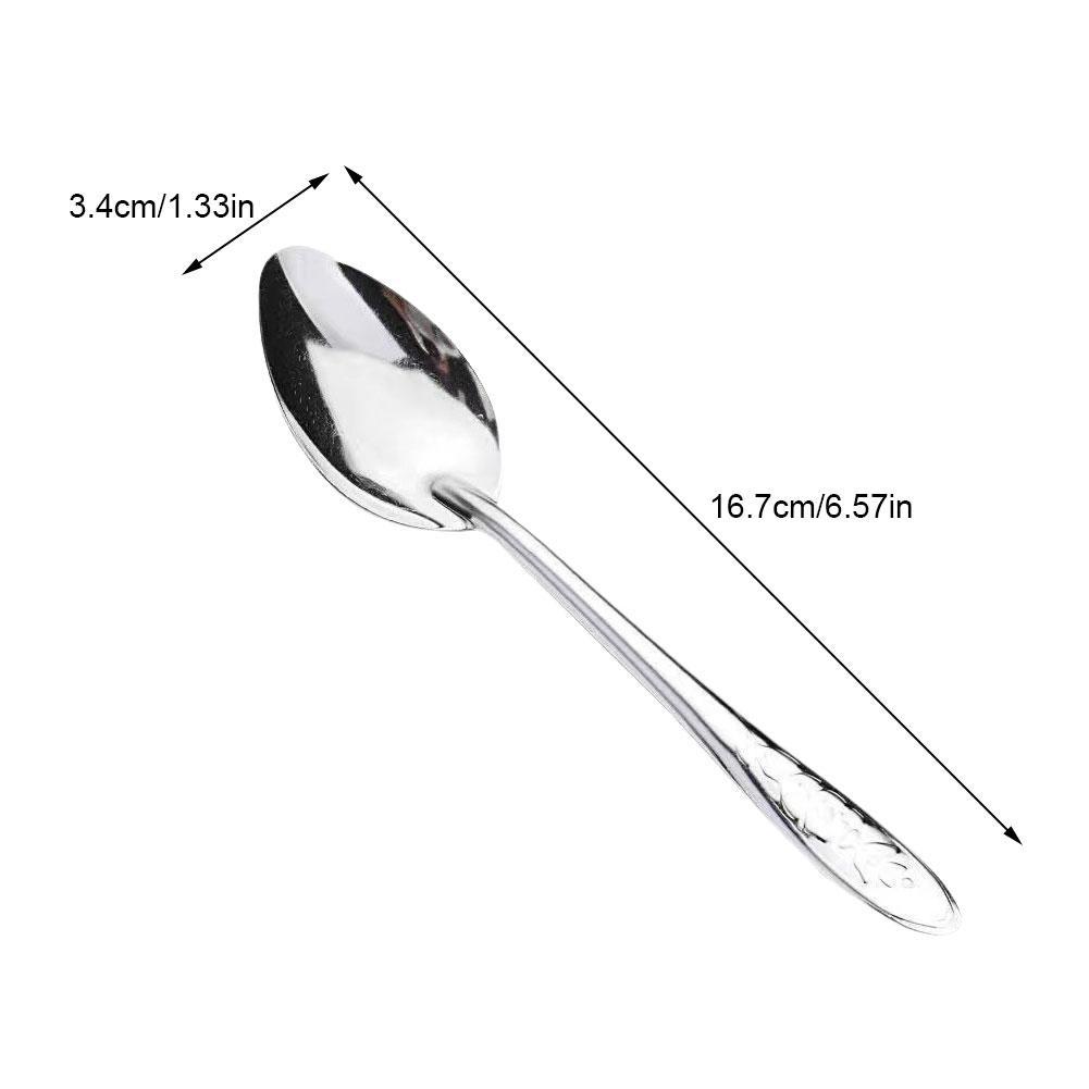 10/20/เซ็ตช้อนสแตนเลส Home Dinning ช้อนเครื่องครัวชุดชา Afternoon T4r8