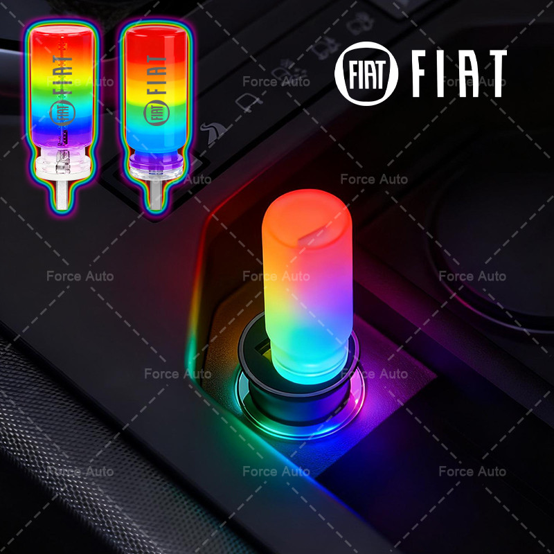 1/2pcs Touch Sensing รถ Ambient Light รถ USB แก้วปลั๊กโคมไฟตกแต่งสําหรับ Fiat Aegea 500c Panda Uno P
