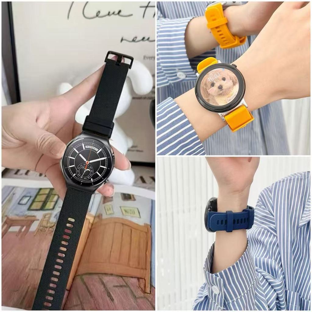 สายนาฬิกาสำหรับ Xiaomi s1 s1pro s1active s2 s3 s4ชิลิโคนล็อคสี watch4 sport color2สายนาฬิกา22mm