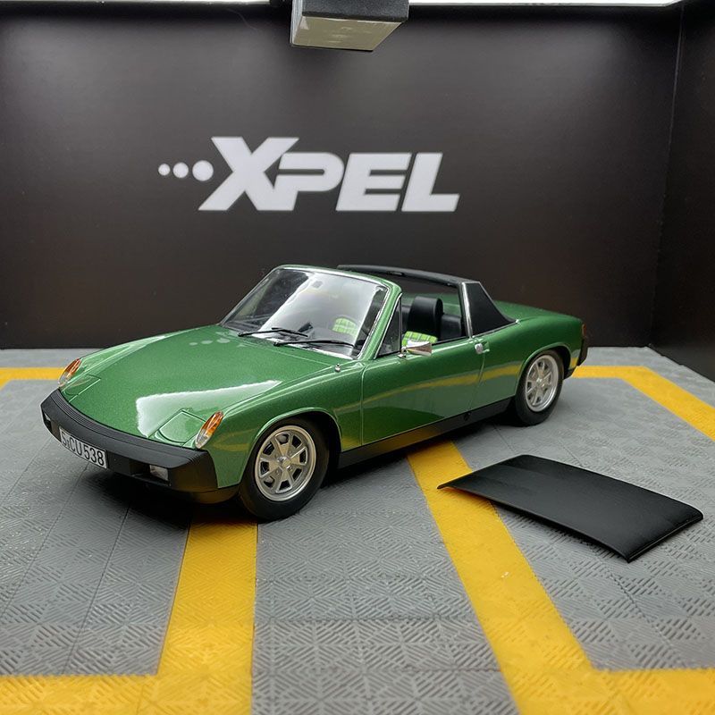 Porsche 914 Convertible Model NOREV 1: 18 Yellow Porsche914/6 Convertible Alloy Car Model