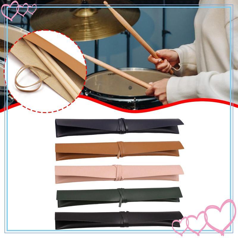 [meteor2] PU Leather Drumstick Bag Drum Accessories, Durability Premium, Professional Practical Drum