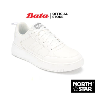 Bata บาจา North Star รองเท้าผ้าใบสนีคเกอร์แบบผูกเชือก สำหรับผู้ชาย รุ่น TAM สีขาว 8201180 สีดำ 8206180